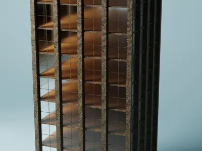 Adjustable skyscraper  Free 3D model