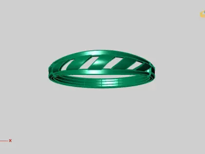 Women Ring Fancy Ring Plain light weight STL 3DM Printable 3D print model 16