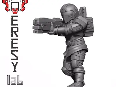 HL192 - Greater God Militia 2 3D print model