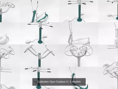 Collection Gym Outdoor 2 3D Model Pack