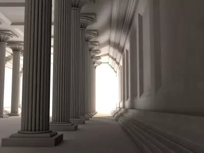 Medieval Corridor 3D model