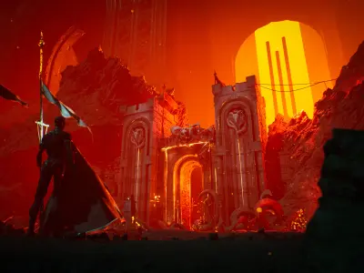 Hell Gate Environment Kit - UE5 Low-poly 3D model