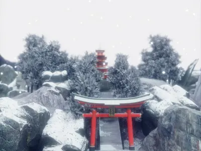 Arakurayama Sengen Park 3D model
