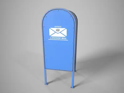 Mailbox Low-poly 3D model shop