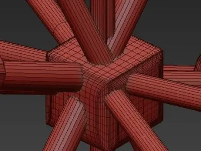 HARLOW Large Chandelier von Gabriel Scott 3D model