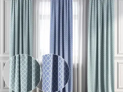 Curtain Set 154 3D model