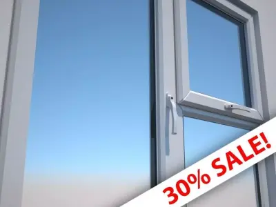 Double Glaze Windows PVC 3D model