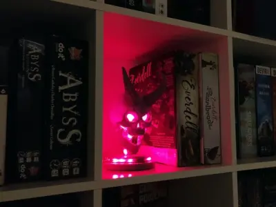 EVIL SKULL LAMP 3D print model