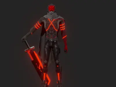 Zero Cyberpunk 3D model