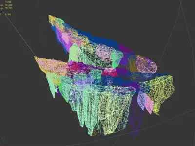 Dragon Hall - Right Upper Cliff 324 3D model