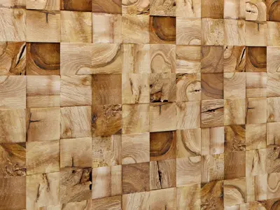 Wooden Mosaic Collection 3D model