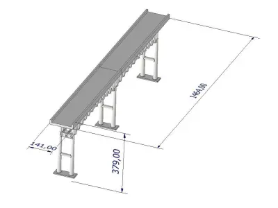 Bridge scale 1 in 87 3D print model