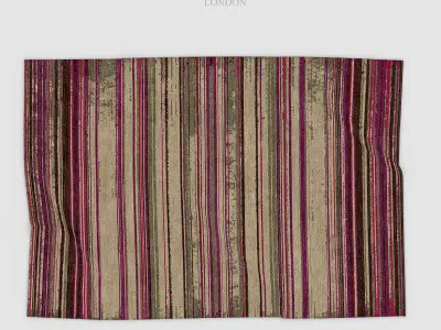 Rug Faded Stripe 3D model