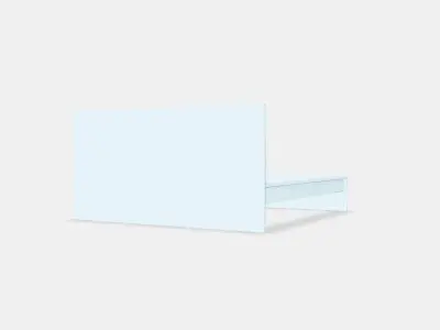 MALM Bed frame high 1 Low-poly 3D model