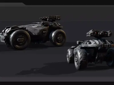 LAV - MX4 - Light Armored Vehicle Low-poly 3D model