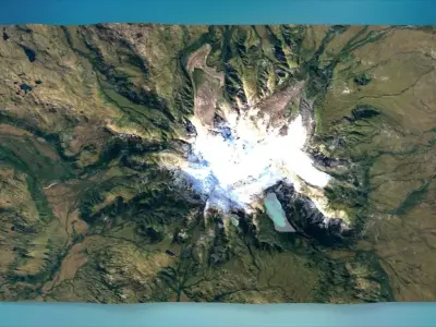 Mountain landscape 3D model 11