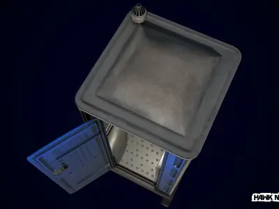 Portable Toilet Low-poly 3D model