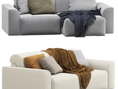 Corner Sofa Baivin Soft Light 3D model