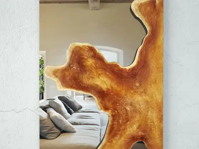 Teak Root Mirrors Collection 3D Model Pack