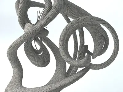 Sci-Fi Shapes - The Swirl 3D model