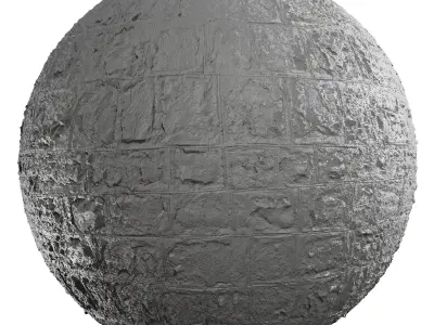 PBR Stone Block Wall Texture - 4K Scanned - realism 013 Texture