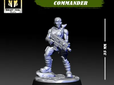 Vanquishers Company Commander 3D print model