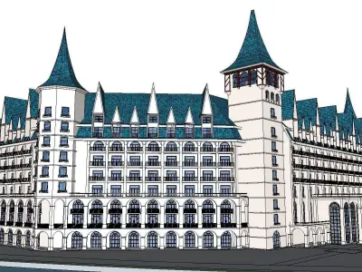 vacation spot-Resort-Fashion Leisure Hotel-0131 3D model