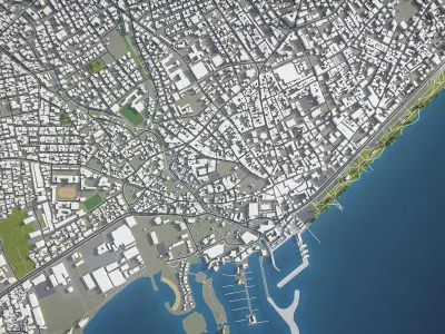 Limassol  Low-poly 3D model