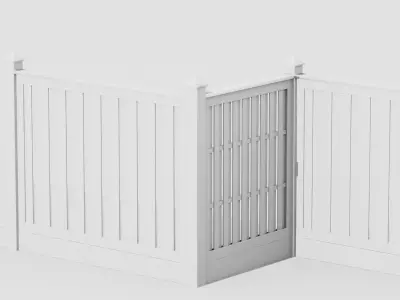 fence 02 3D model buy