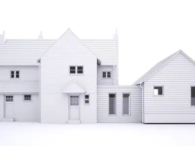 British House Hale Oak Road 3D model