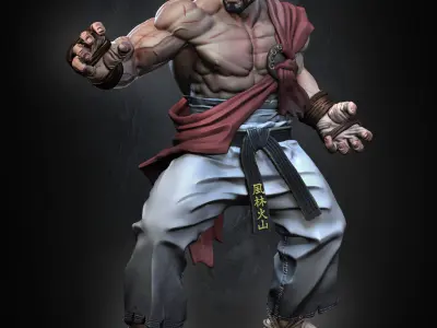 Ryu Street Fighter 3D print model