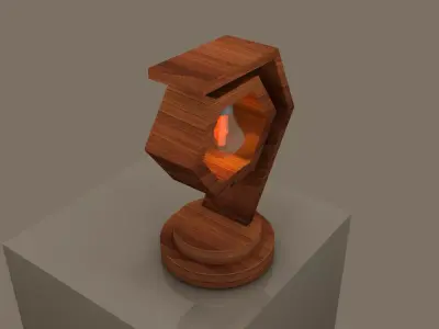 Side Table Lamp 3D model