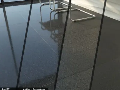 TUREX INTERNATIONAL Granite Tiles Set 03 3D model