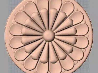 European furniture 3D relief models for CNC wood engraving E210 3D model