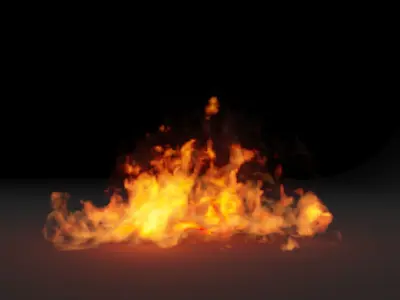 Burning floor vdb 3D model