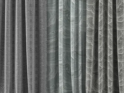 Curtain Set 76C 3D model