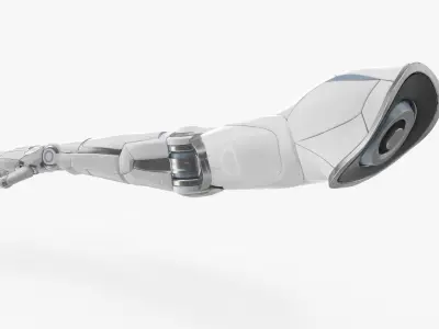 Cyborg female arm 3D model