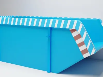 Gaming Dumpster  Low-poly 3D model