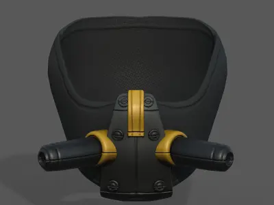 Gas mask respirator military combat  Low-poly 3D model