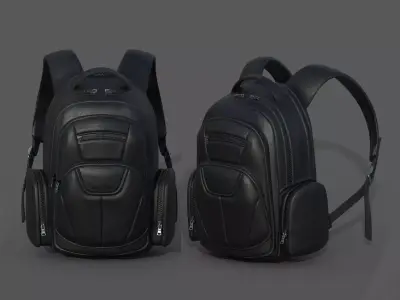 Backpack Camping Generic military combat soldier scifi  Low-poly 3D model