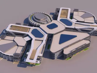 0188 - Culture Center Building 3D model