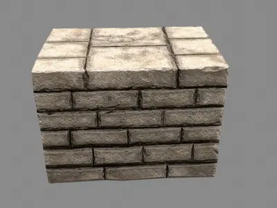 stairway 15 Low-poly 3D model