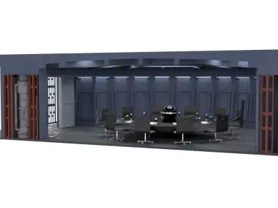 Set 6 - Death Star Conference Room 1-18 scale Kenner-Hasbro 3D print model