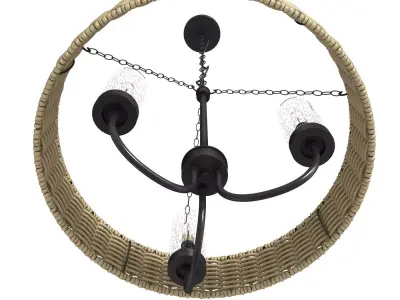 Progress Lighting Pembroke three light chandelier 3D model