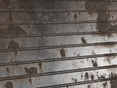 Rusted Var Metal Corrugated PBR Seamless Texture