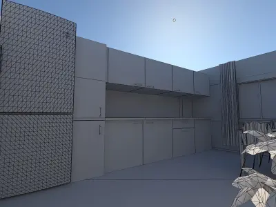 Home Kitchen Models Ready Scene Low-poly 3D model