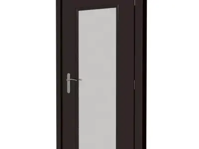Plastic door 001 3D model