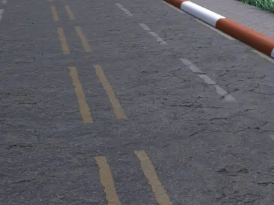 bull cart wooden bridge with wheels Free 3D model