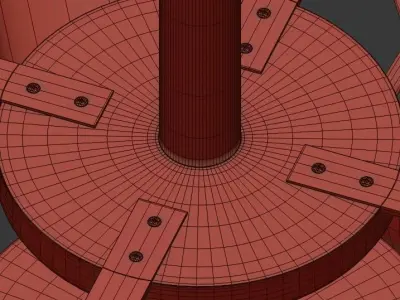 Grinder Top Loft Industrial Mill 3D model