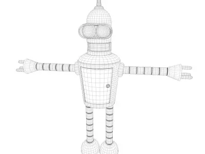 Character Bender Robot 3D model